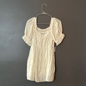 Old Navy Cream Mini Dress